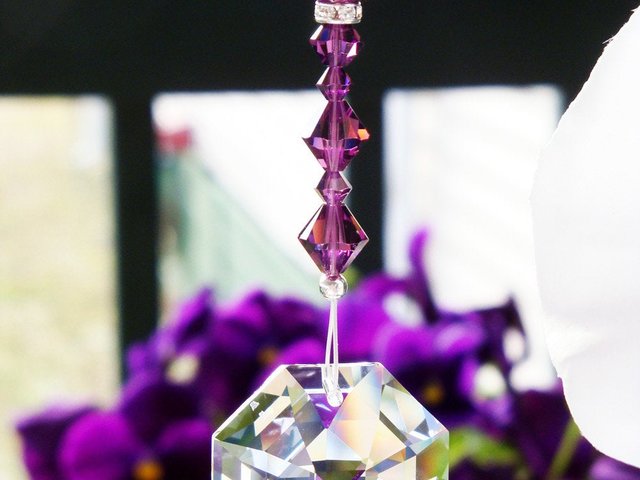 purple car charm