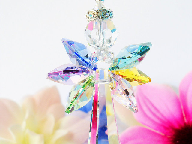 guardian angel rear view mirror charm