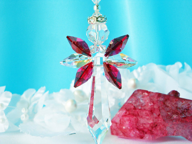 red angel car charm