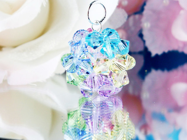 Swarovski Crystal Keychain, Rainbow Crystal Ball Key Chain, Crystal Keychains for Women, Key Ring